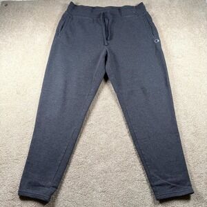 Champion Sweatpants Mens XL Gray Drawstring Waist Fleece Lined High Rise Tapered